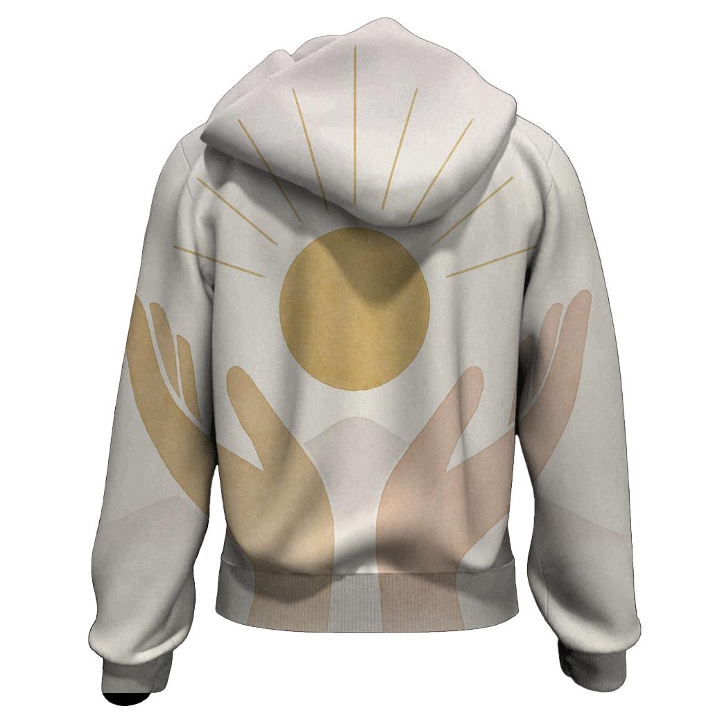 Hands Of Dawn Horizon graphic hoodies