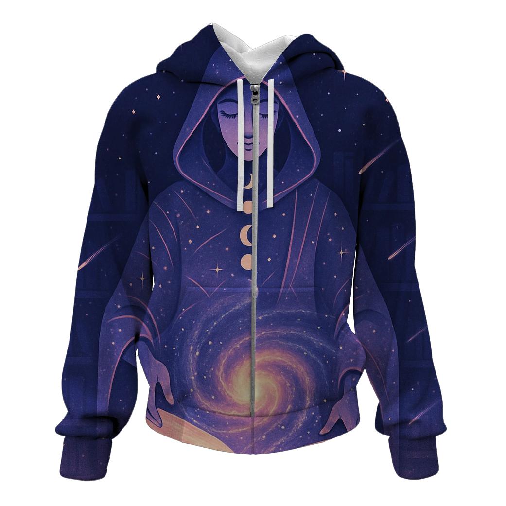 Library Of The Living Spiral Galaxy designer hoodies