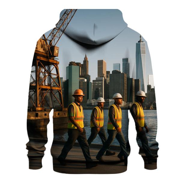 Brooklyn Navy Yard Dry Dock Skyline Shift Change hoodie designs