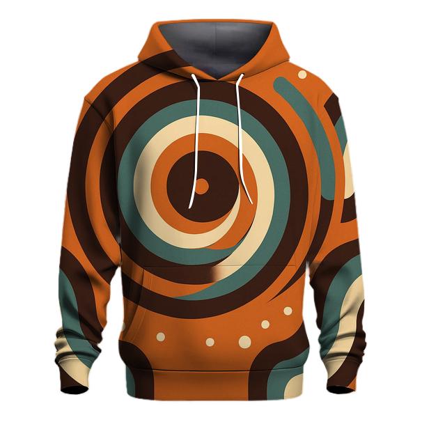 Groovy Vinyl Spiral Soundwaves pullover hoodies