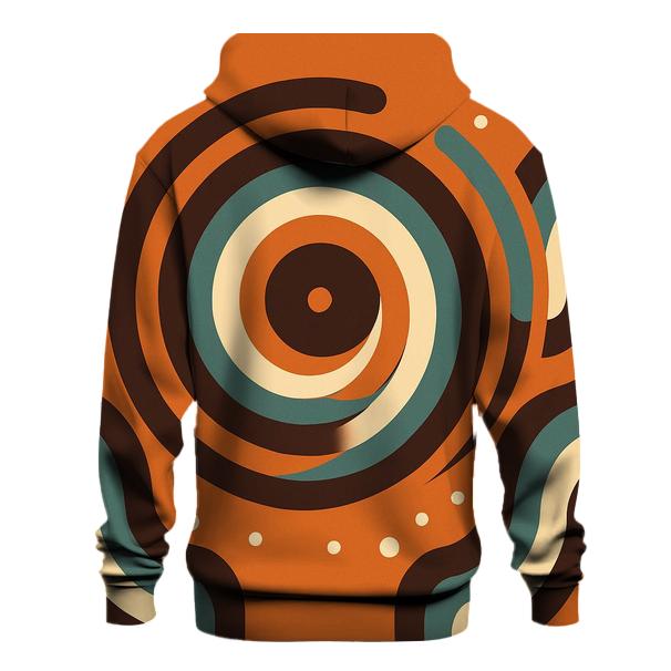 Groovy Vinyl Spiral Soundwaves pullover hoodies