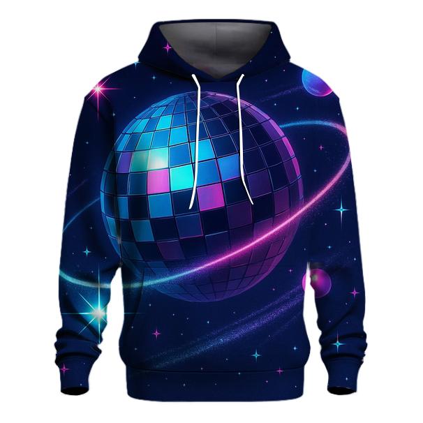 Midnight Disco Orbit embroidered hoodies