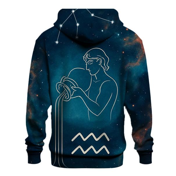 Aquarius Water Bearer Nebula Pour hoodie designs
