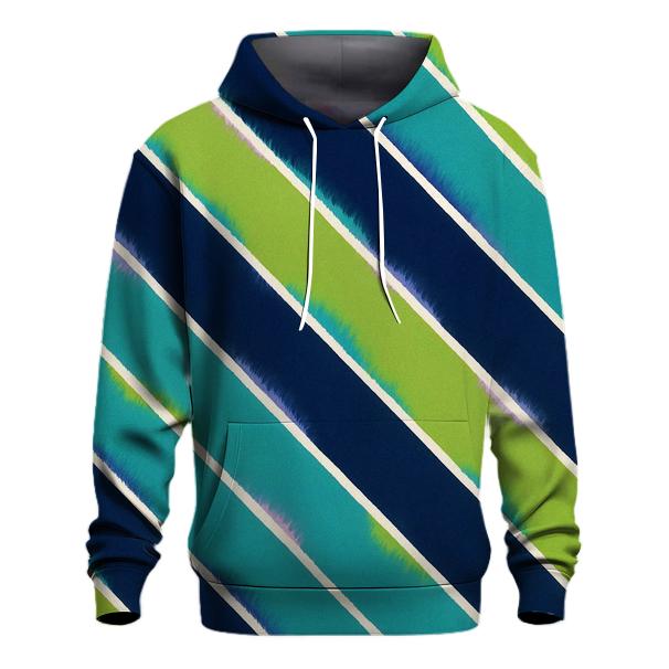 Arashi Aurora Diagonal Pole Wrap zip-up hoodies