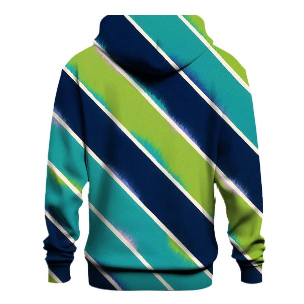 Arashi Aurora Diagonal Pole Wrap zip-up hoodies
