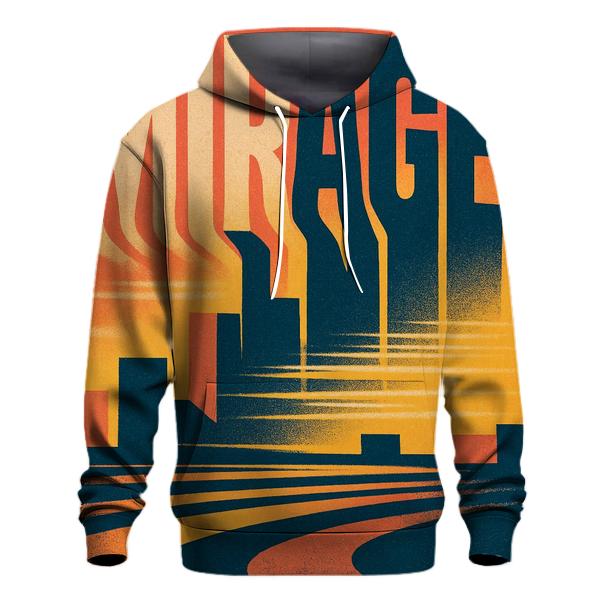 Kinetic Type Mirage City embroidered hoodies