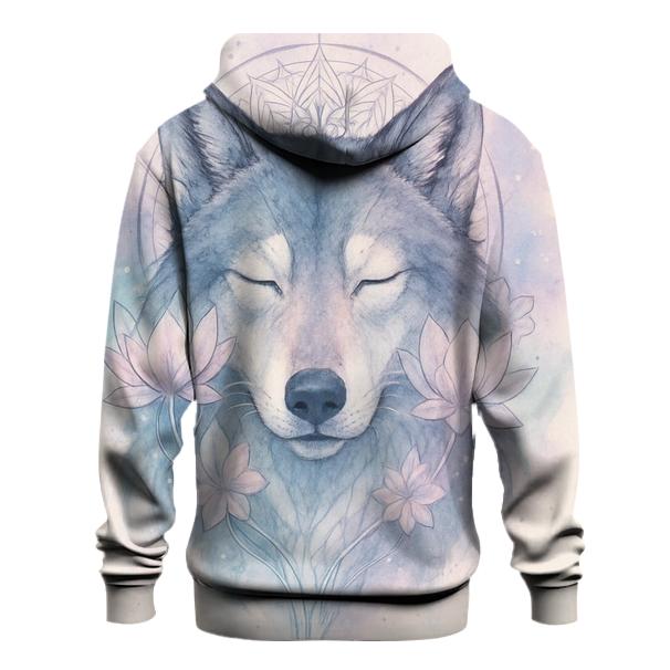The Lotus Mirage Spirit Wolf custom hoodies