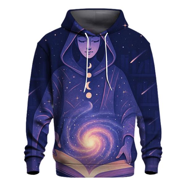 Library Of The Living Spiral Galaxy designer hoodies