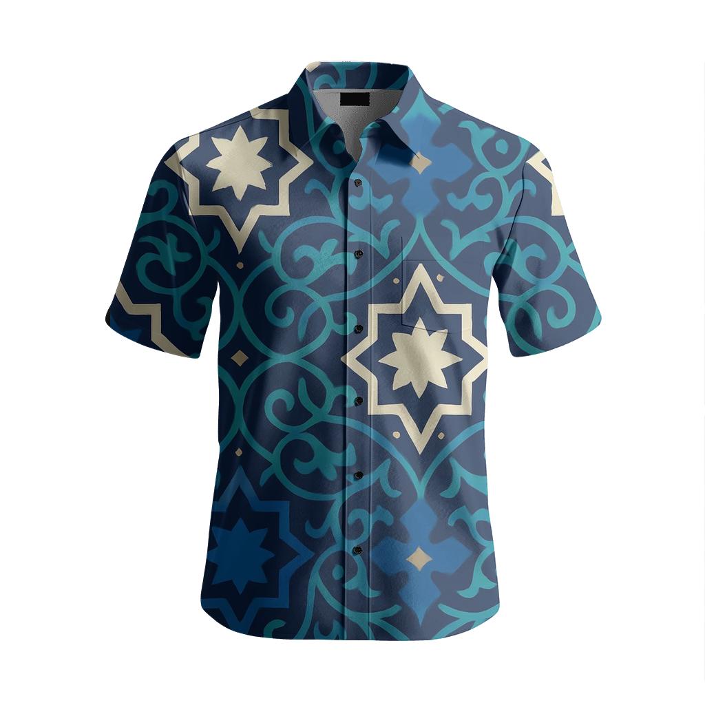 Andalusian Star Ogee Nebula Arabesque designer stitched shirts