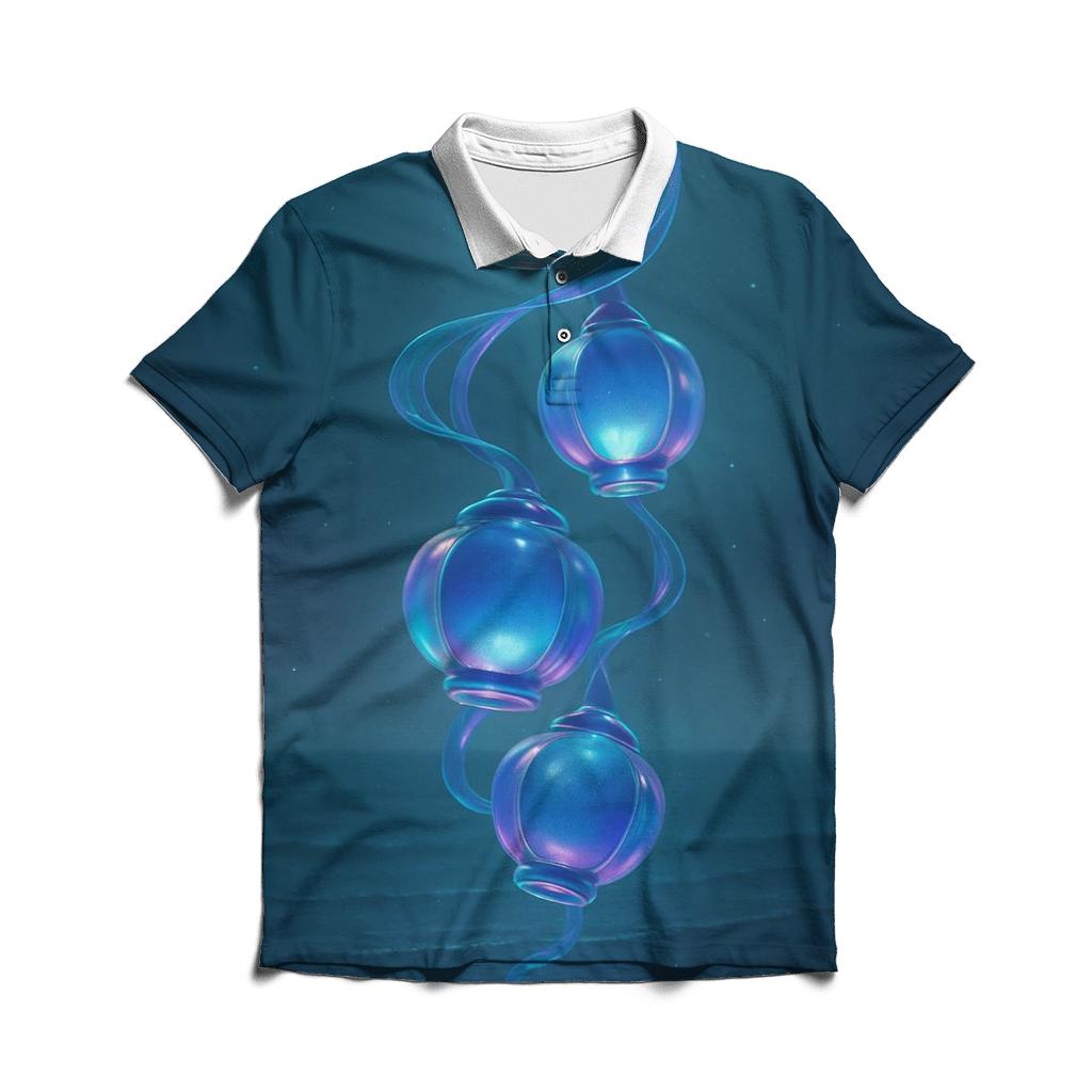 Prismatic Tide Lanterns classic pique polos