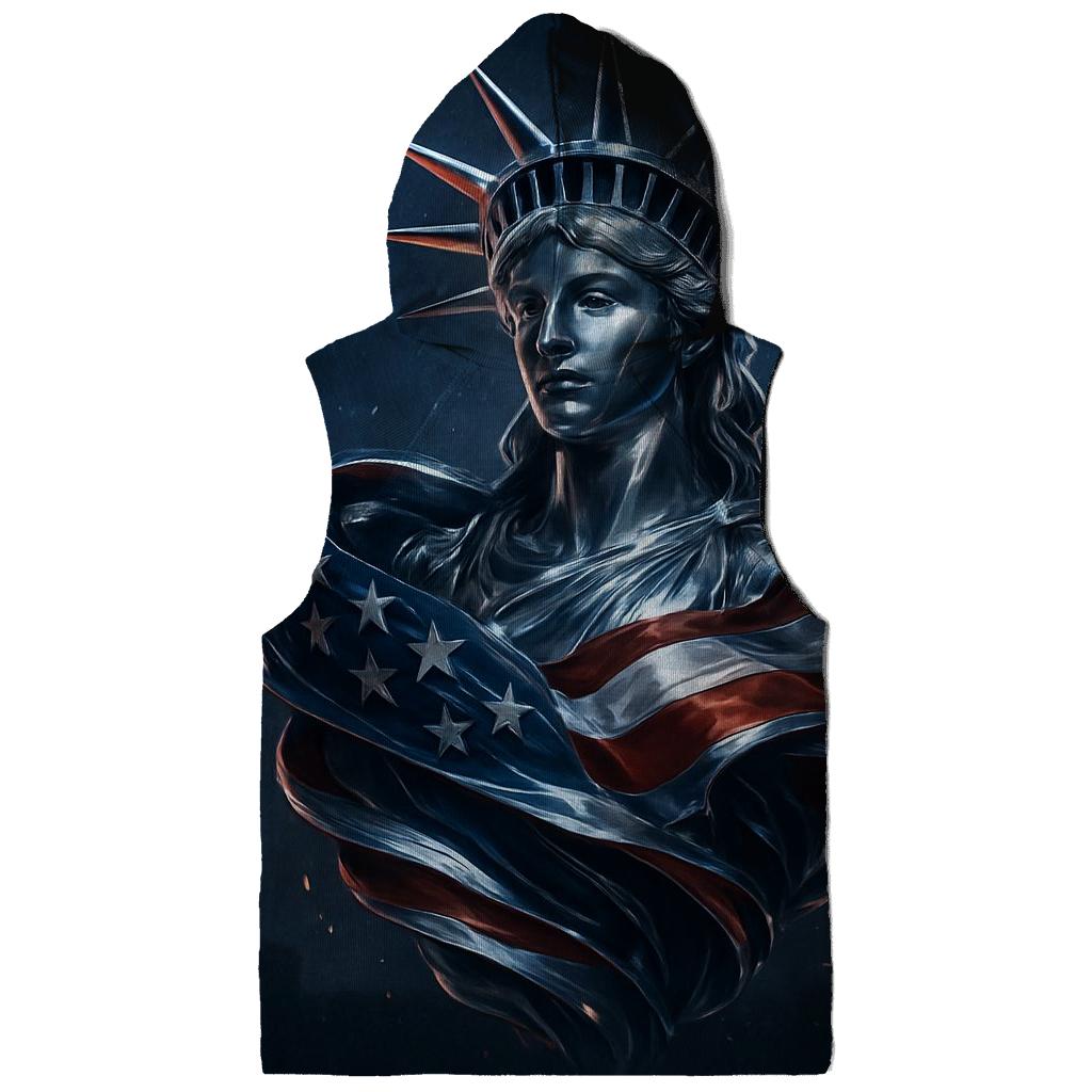 Chrome Liberty Surge Flag embroidered hoodies