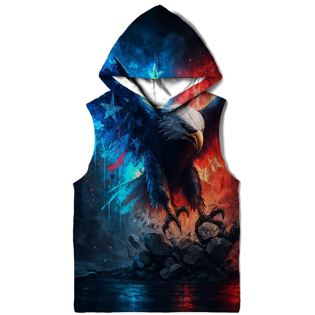 Neon Alley Eagle Flag Burst lightweight hoodies