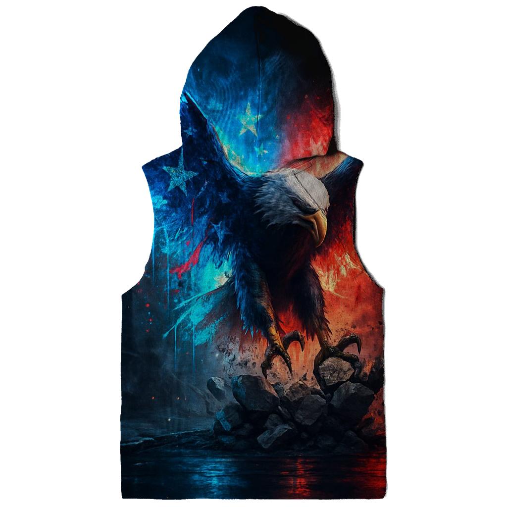 Neon Alley Eagle Flag Burst lightweight hoodies