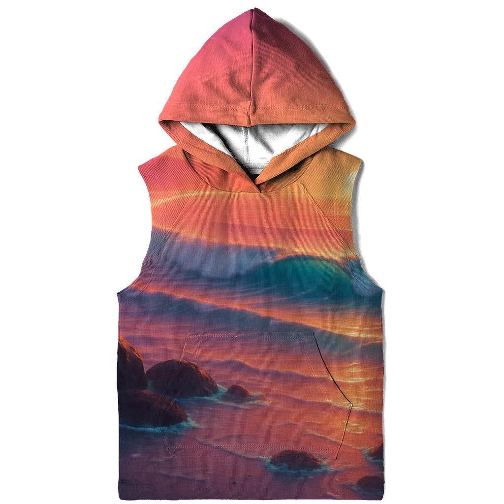 Halo Harbor Sunset graphic hoodies