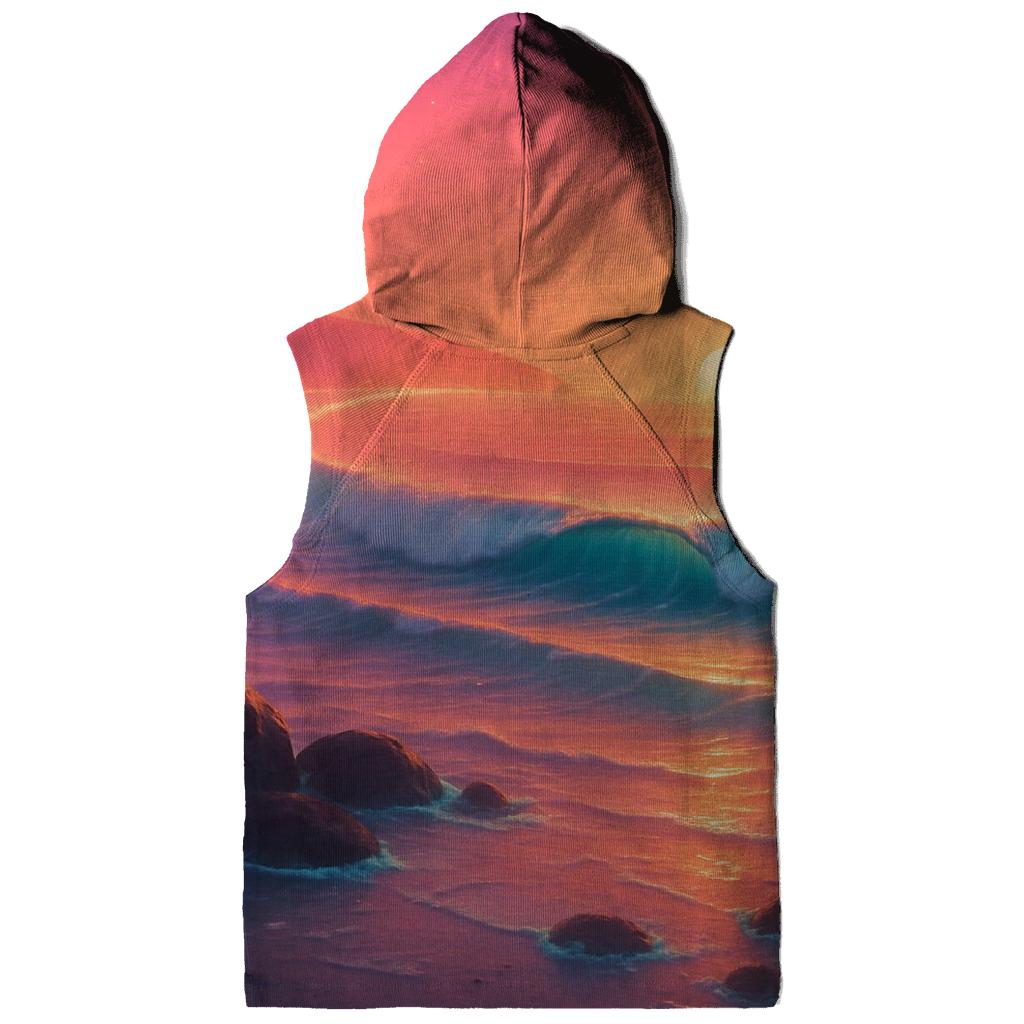 Halo Harbor Sunset graphic hoodies