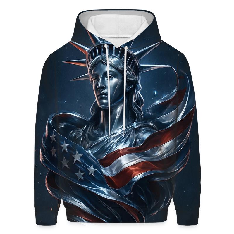 Chrome Liberty Surge Flag heavyweight hoodies