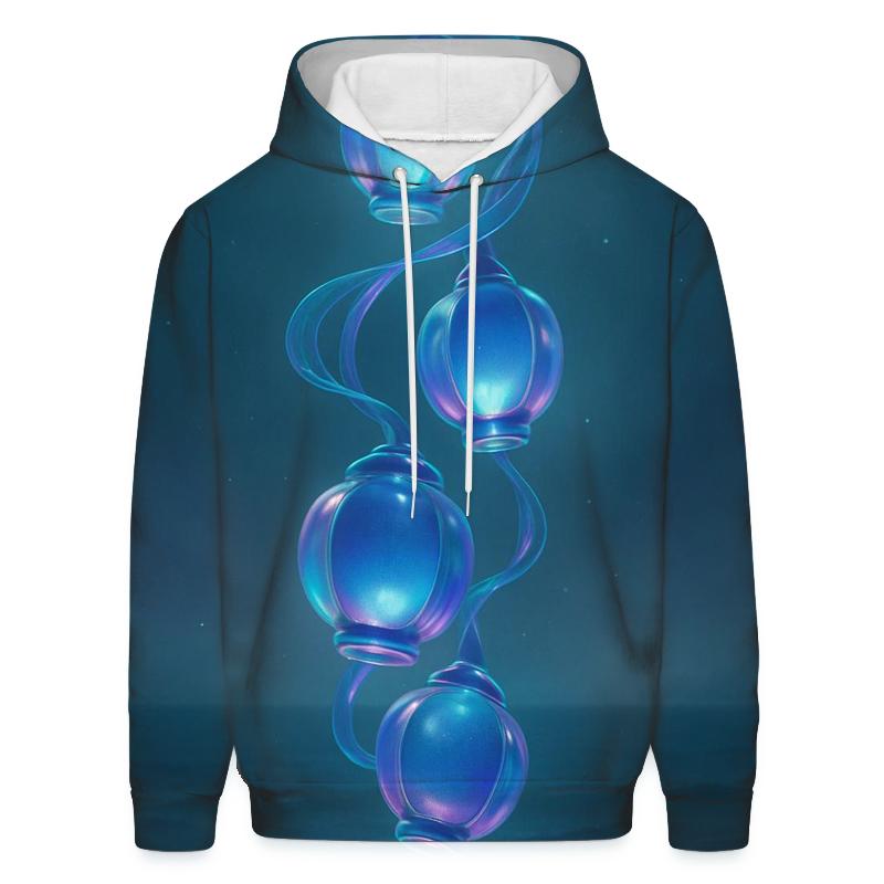 Prismatic Tide Lanterns custom hoodies