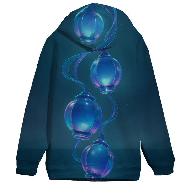 Prismatic Tide Lanterns custom hoodies