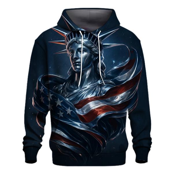 Chrome Liberty Surge Flag pullover hoodies