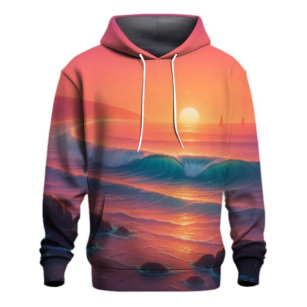 Halo Harbor Sunset pullover hoodies
