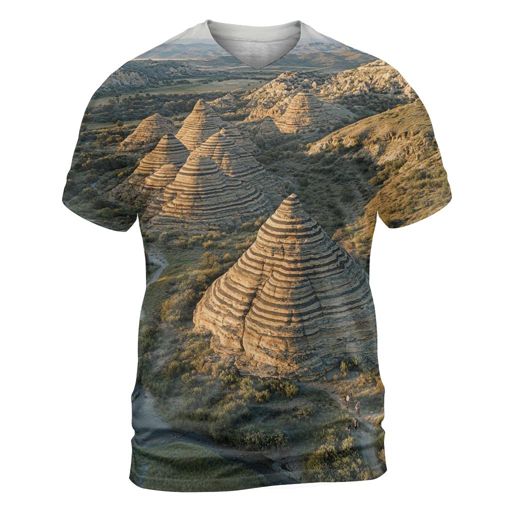 Bungle Bungle Range - Purnululu National Park vibrant all-over design tees