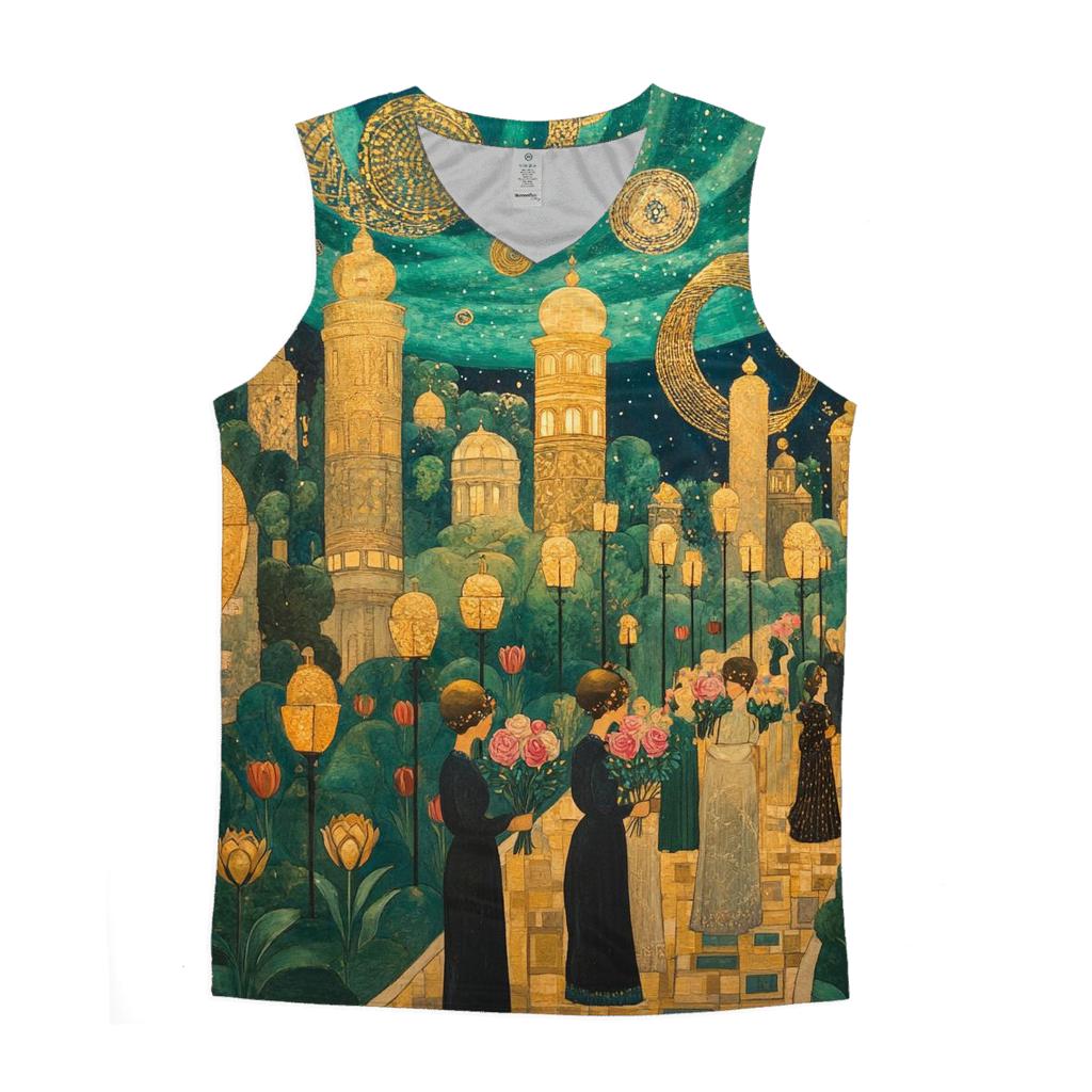 Gustav Klimt Inspired Aurora Garden Festival trendy fitted tank tops