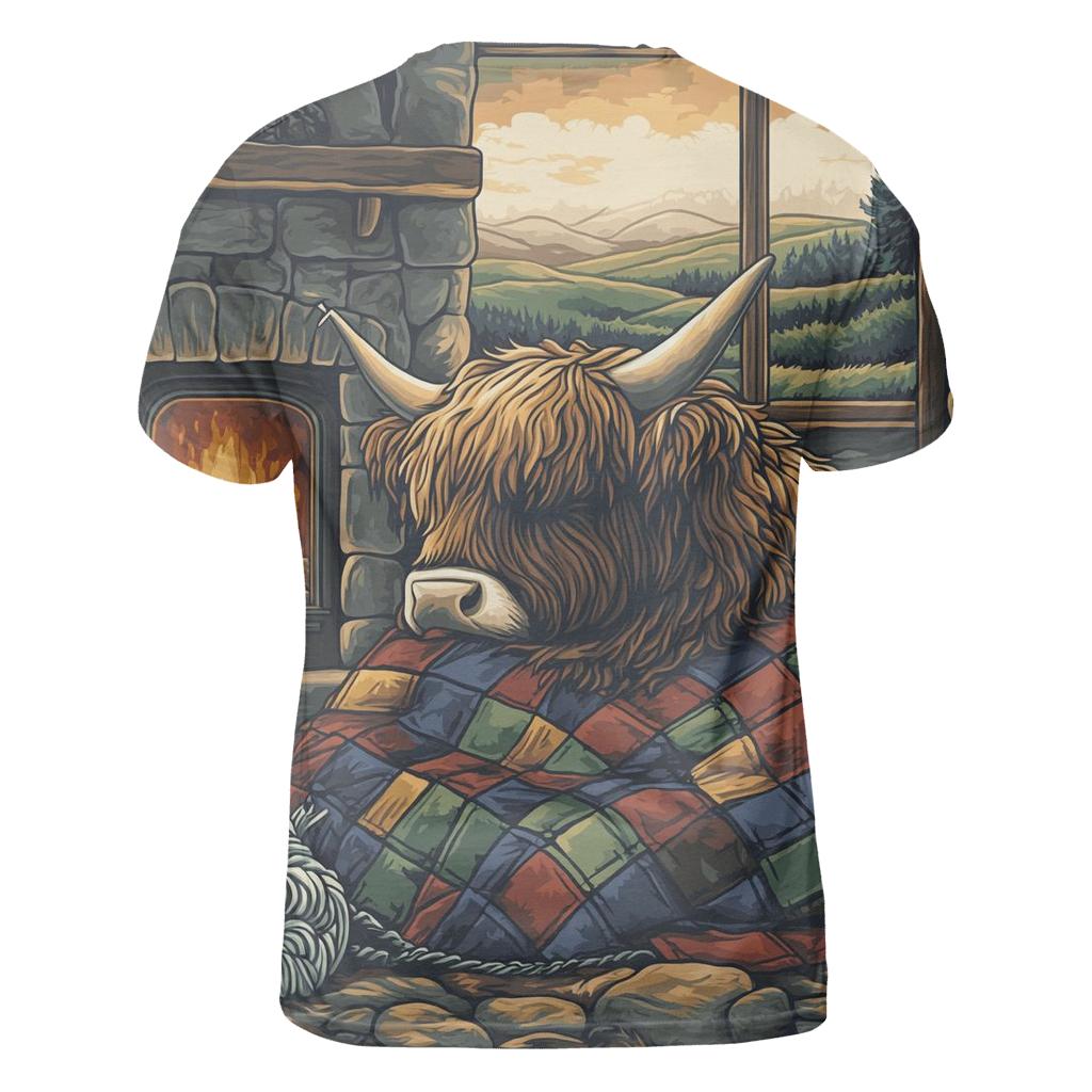 Highland Cow Quilt Maker By The Hearth unique graphic print tees