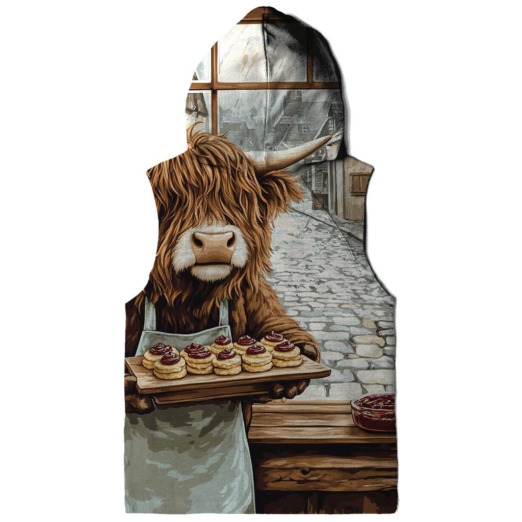 Highland Cow Bakery Window Helper heavyweight hoodies