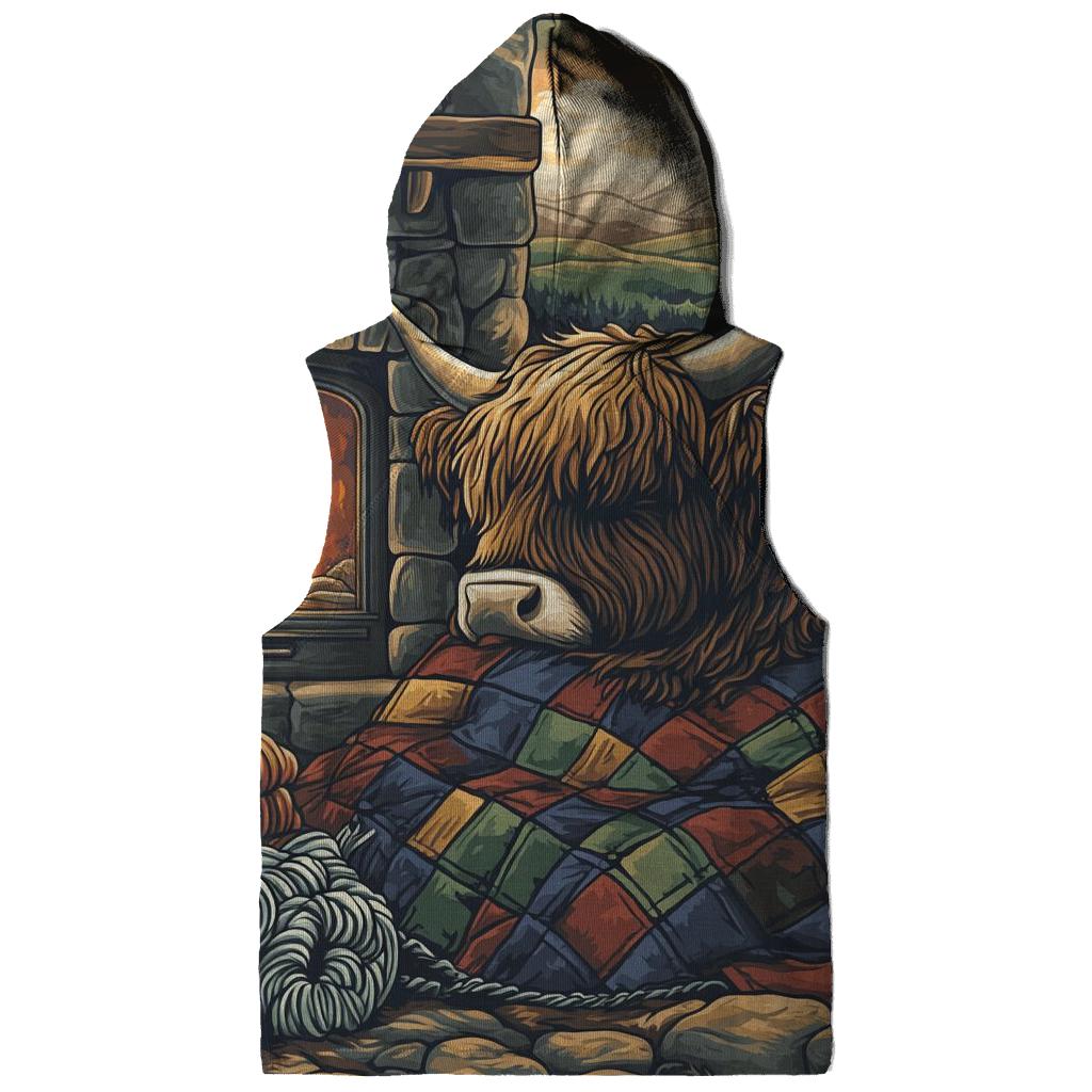 Highland Cow Quilt Maker By The Hearth heavyweight hoodies