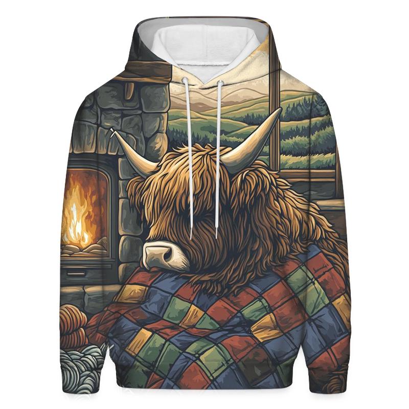 Highland Cow Quilt Maker By The Hearth hoodie styles