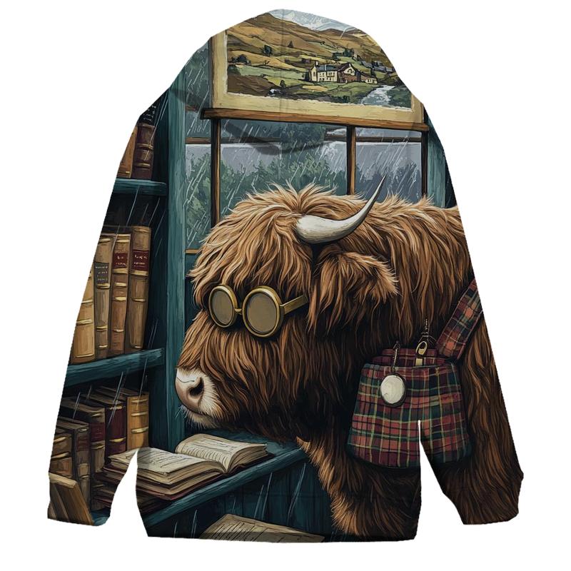 Highland Cow Bookshop Shelf Explorer hoodie styles