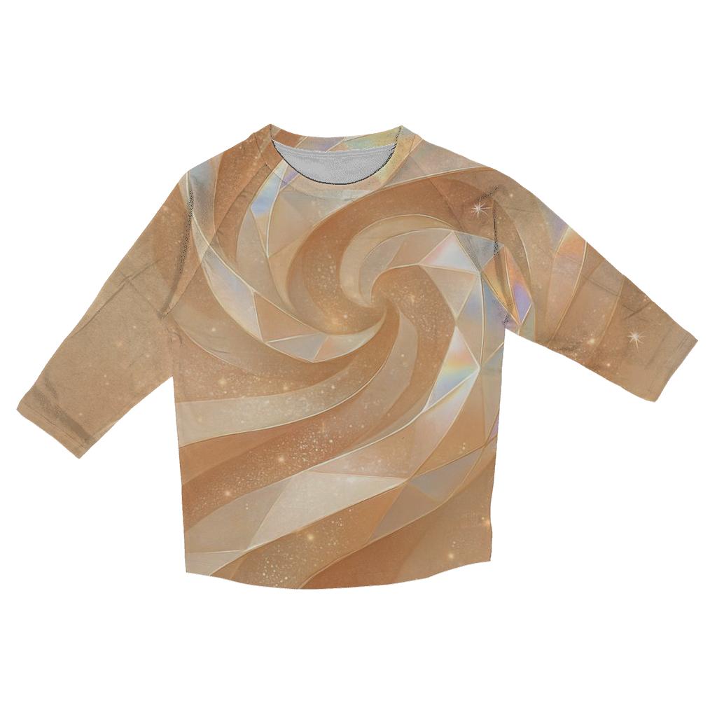 Champagne Prism Ribbons personalized 3/4 sleeve tees