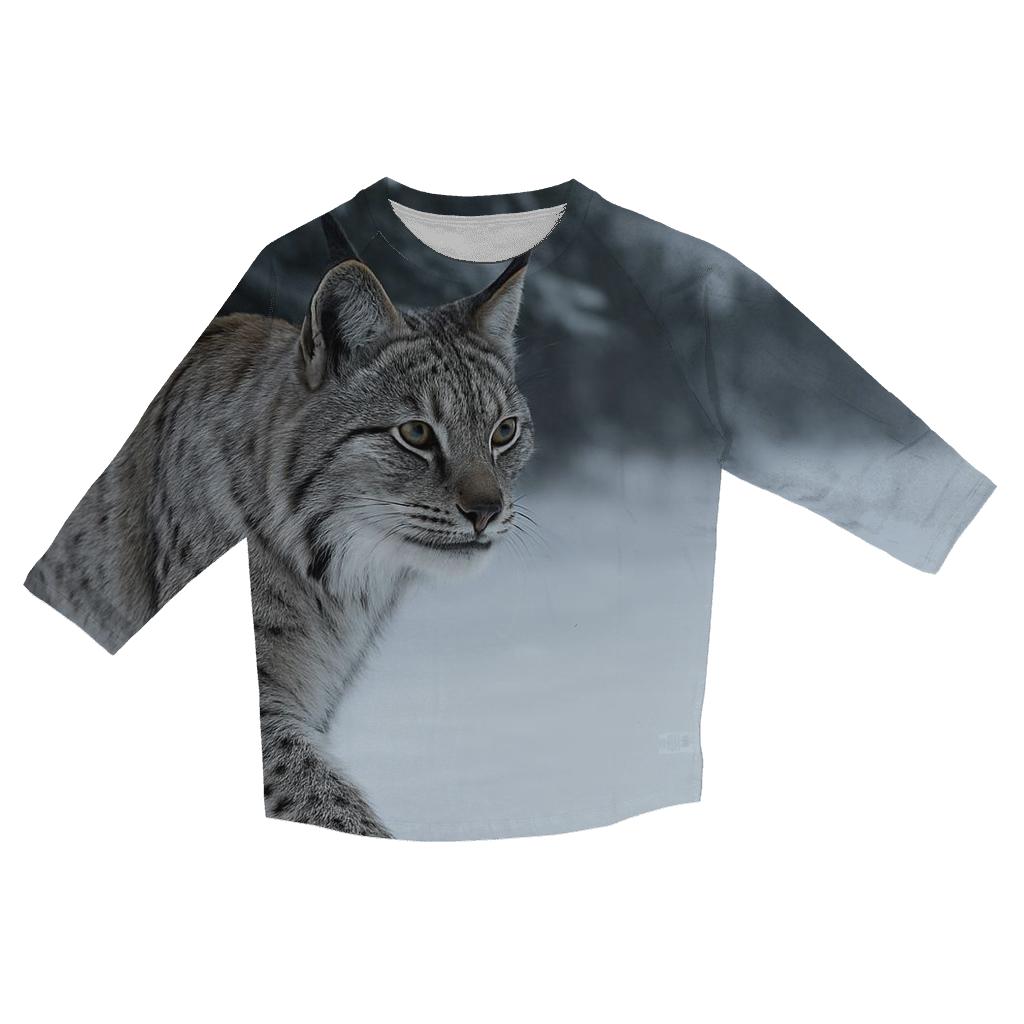 Frostline Ambush Eurasian Lynx trendy 3/4 sleeve tops