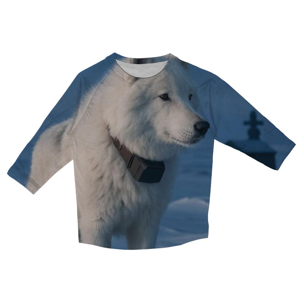 Tundra Research Collar Check Wolf cotton quarter sleeve shirts