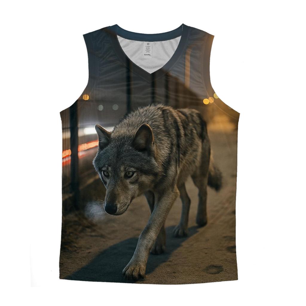 Sodium Light Corridor Wolf designer workout tanks