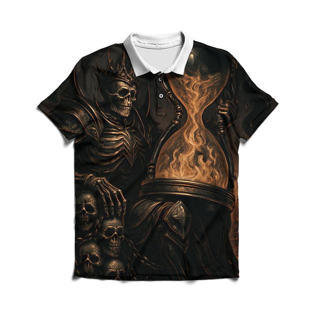 The Infernal Hourglass Regent custom polo shirts