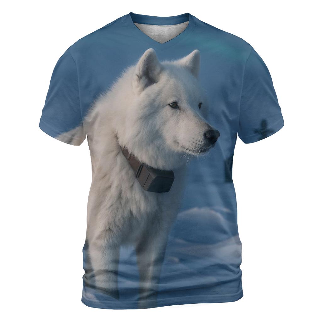 Tundra Research Collar Check Wolf unique graphic print tees