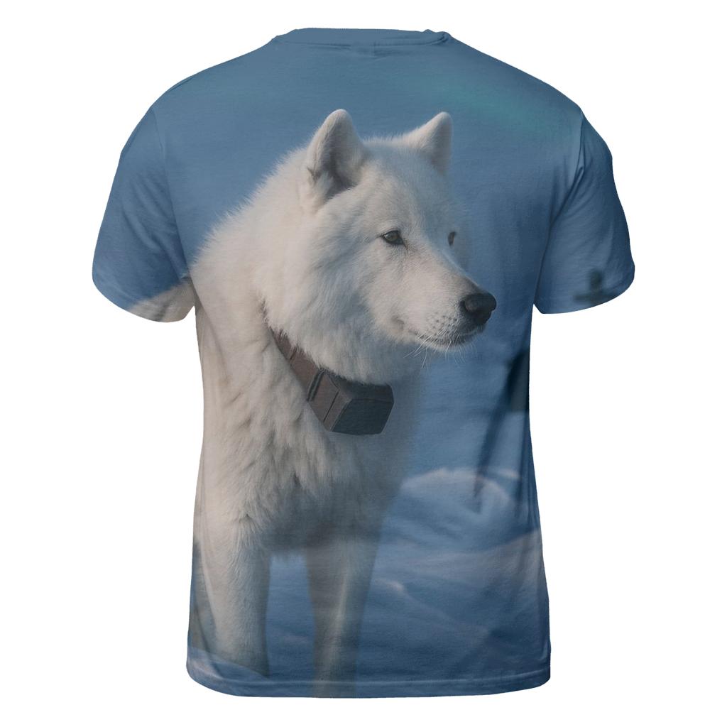 Tundra Research Collar Check Wolf unique graphic print tees