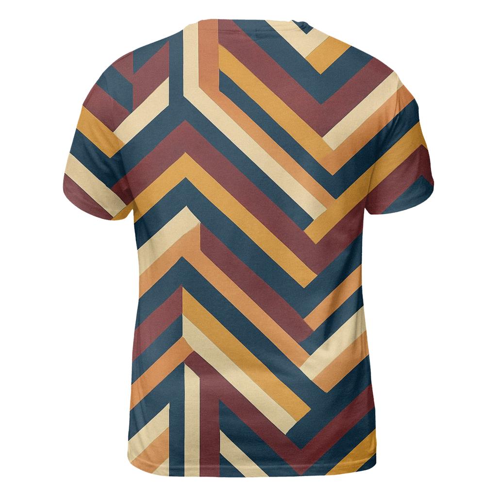 Disco Roller Night Zigzags unique graphic print tees