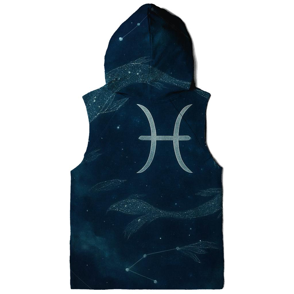 Pisces Neptune Dream Current Chart embroidered hoodies