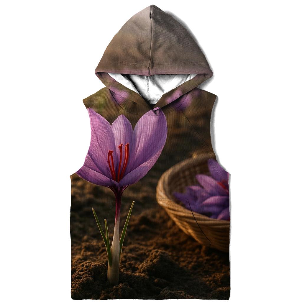 Saffron Crocus Harvest Threads In A Mountain Field lightweight hoodies