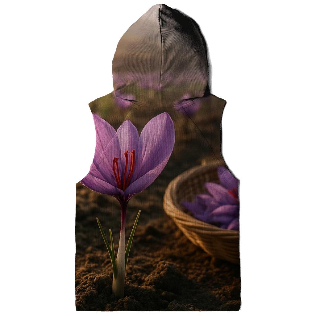 Saffron Crocus Harvest Threads In A Mountain Field lightweight hoodies