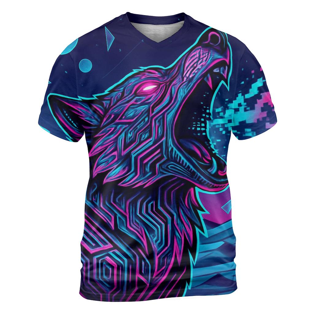 Neon Circuit Howl Over The Data Desert personalized full print shirts