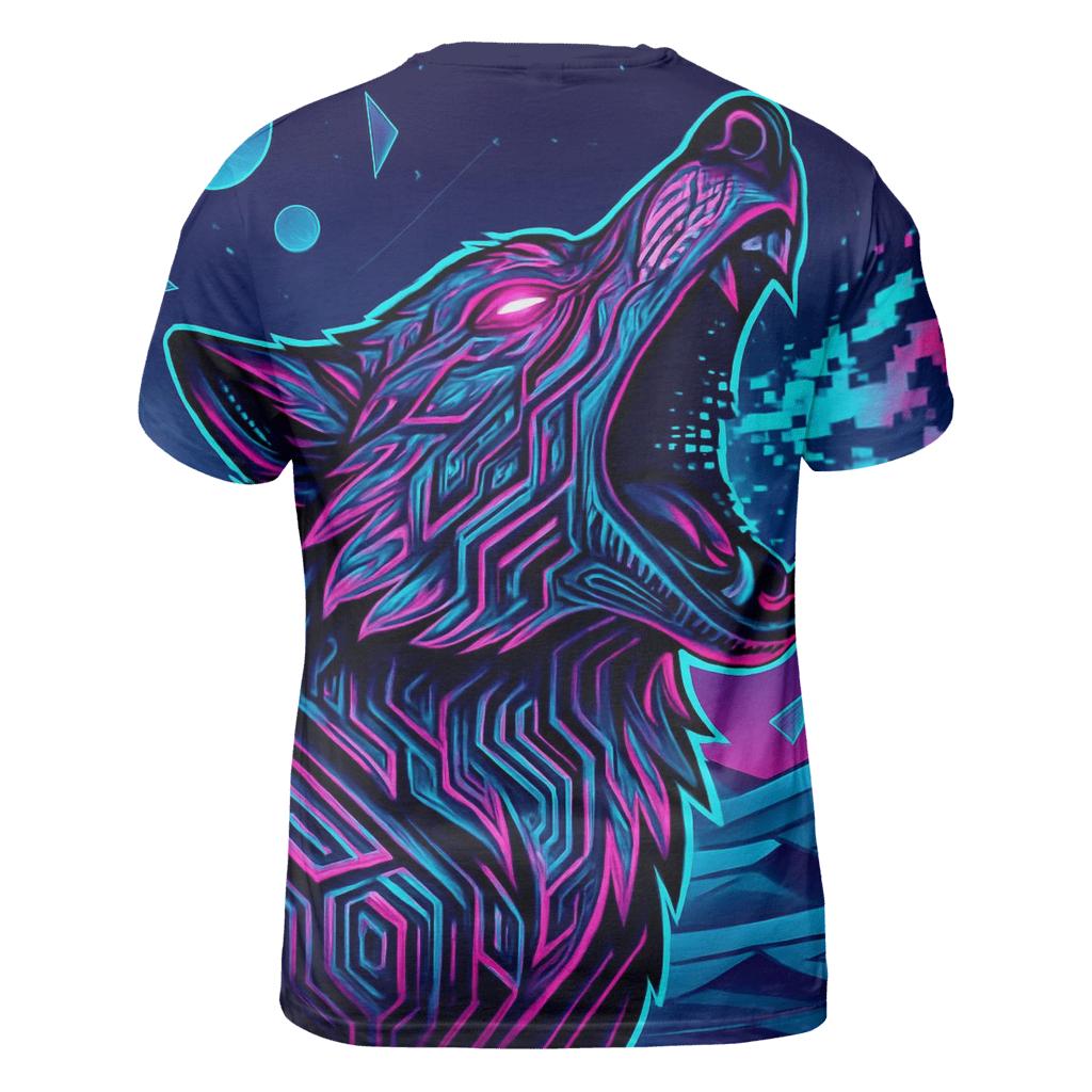 Neon Circuit Howl Over The Data Desert personalized full print shirts