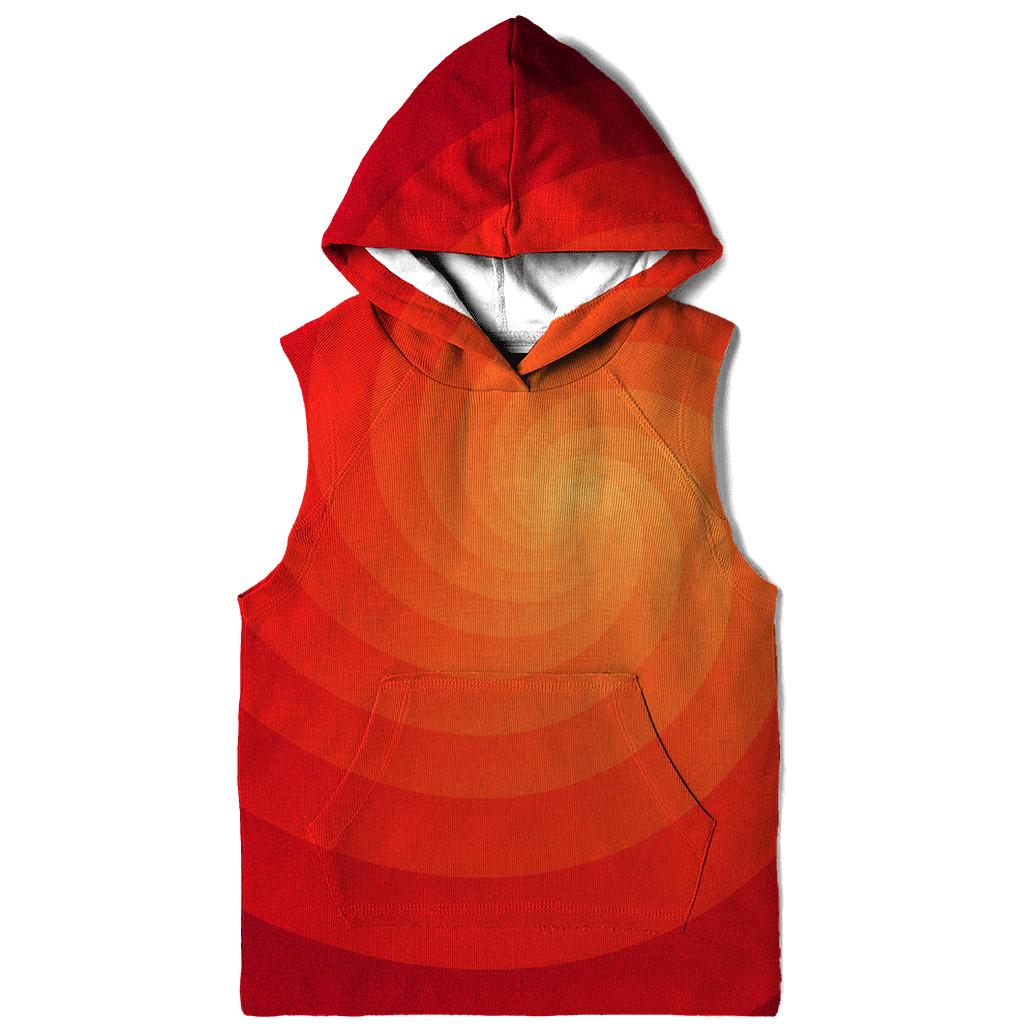Molten Coral Vortex Gradient hoodie trends