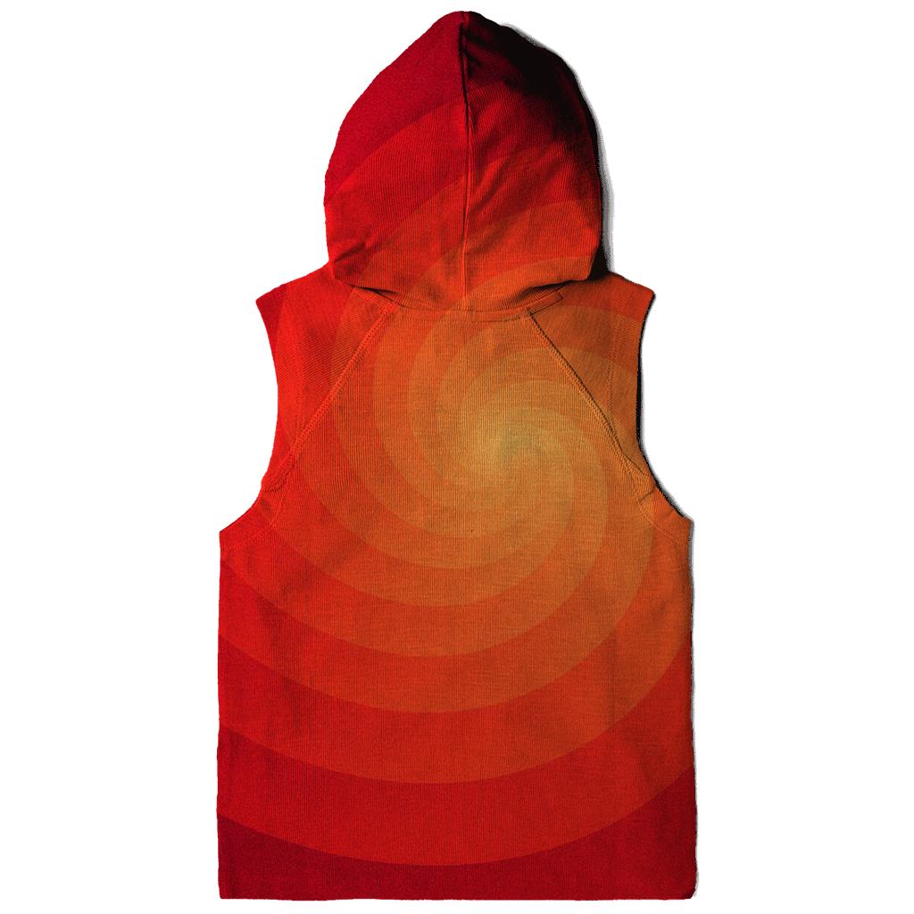 Molten Coral Vortex Gradient hoodie trends