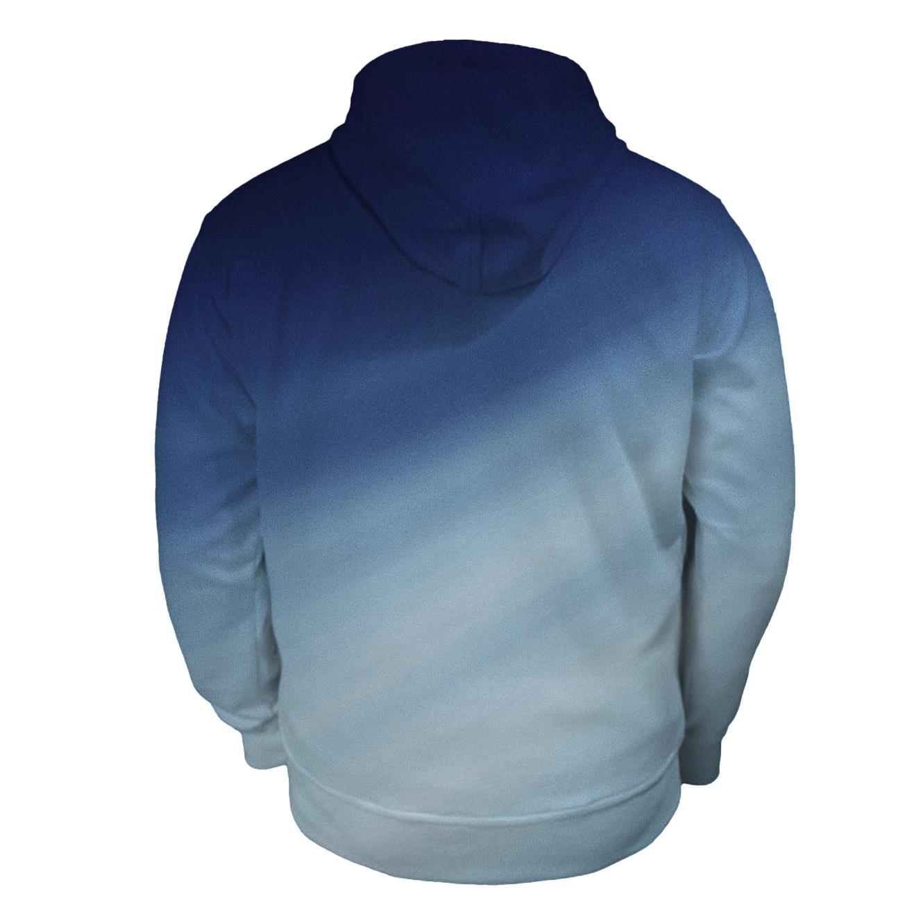 Moonlit Glacier Sweep embroidered hoodies