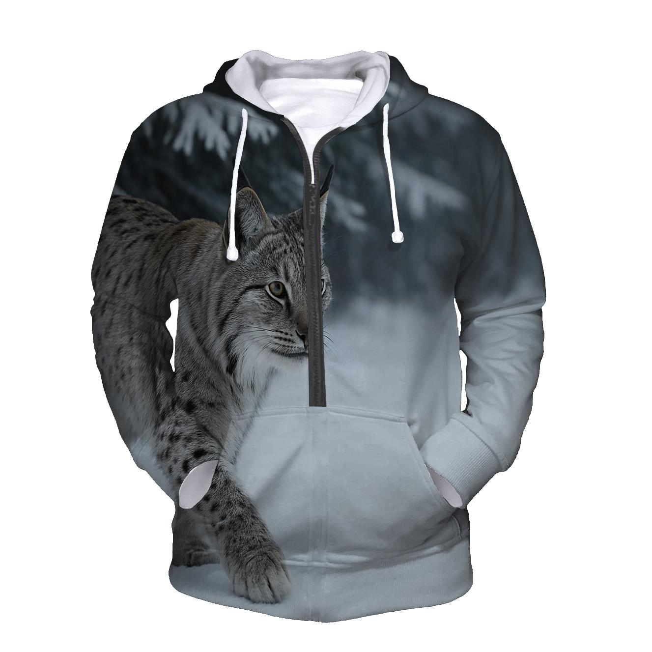 Frostline Ambush Eurasian Lynx hoodies fashion