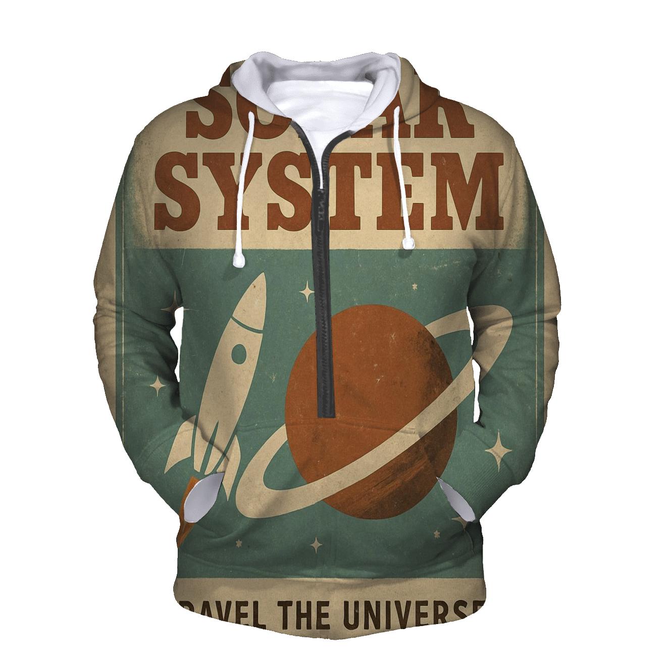 Weathered 1970s Space Tourist Brochure Cover hoodie designs
