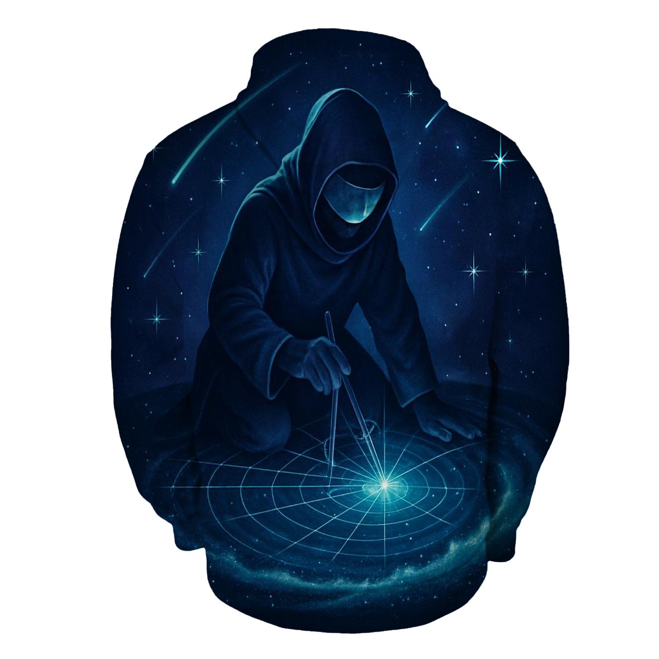 The Luminous Cartographer Of Spiral Seas premium hoodies